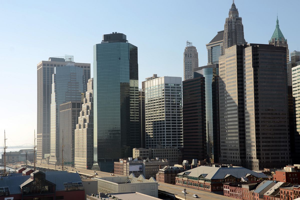 23 The Financial District From The Walk Near The End Of The New York Brooklyn Bridge